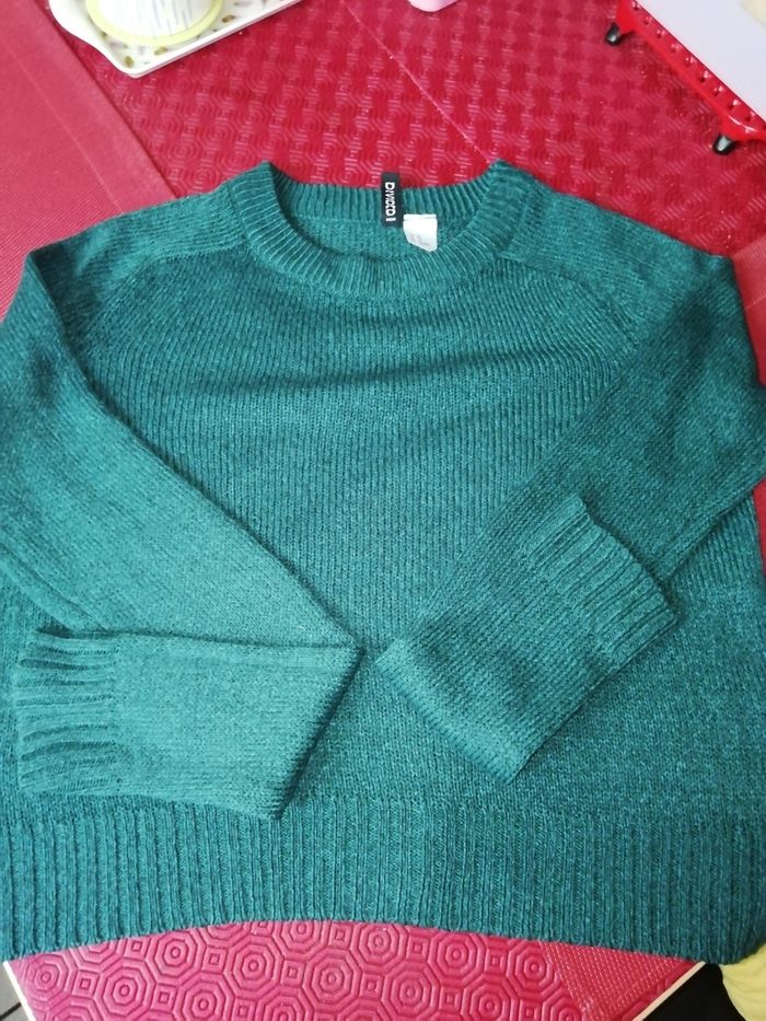 Crop top pull vert neuf taille 36 - photo numéro 4