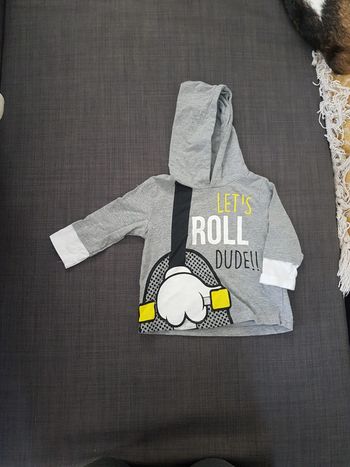 T-shirt manches longues capuche Disney