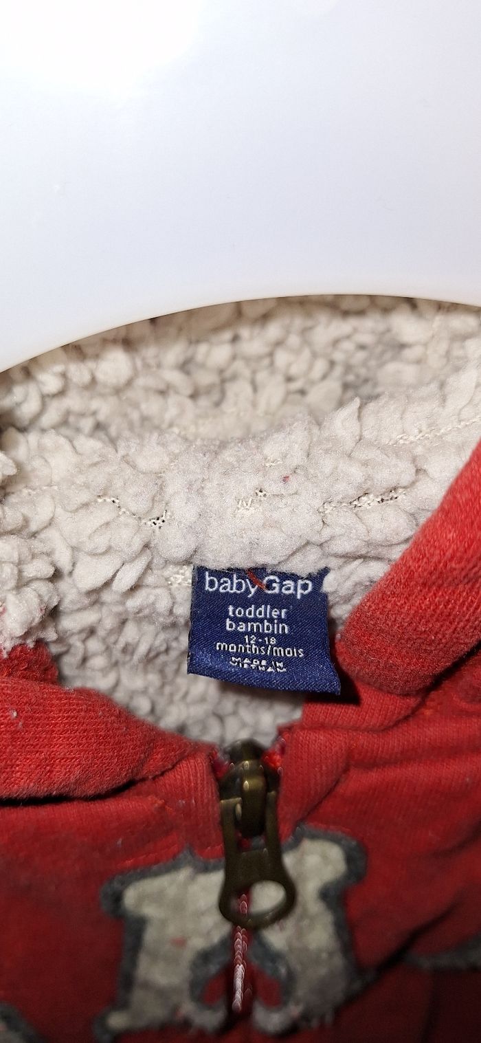 Gilet à capuche GAP doublé sherpa - photo numéro 2