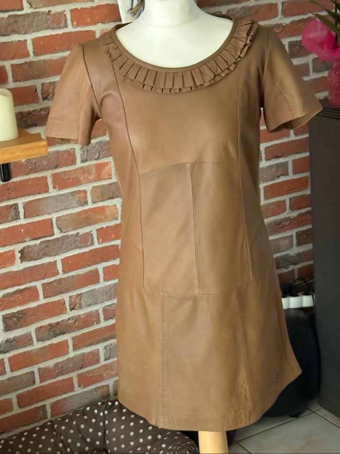 Robe cuir DDP camel taille 38 - photo numéro 2