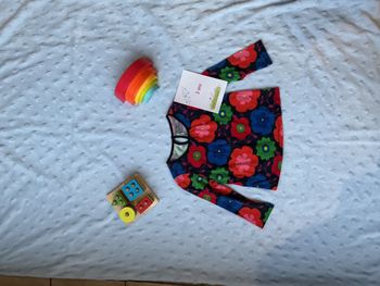 teeshirt manches longues multicolore motifs fleurs 3 ans babygap