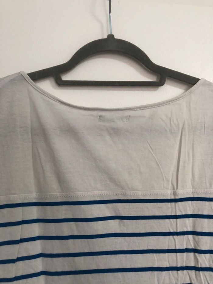 Superbe beau t-shirt marinière 3 suisses taille 38/40 - photo numéro 10