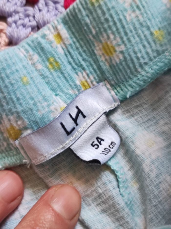 Pantalon bleu fleurie - photo numéro 2