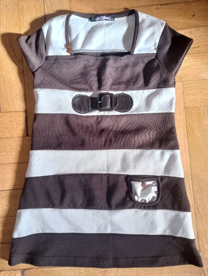 T shirt, t shirt long rayé