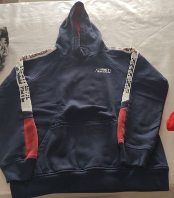 Sweat garçon IN EXTENSO 12 ans bleu à capuche style sport