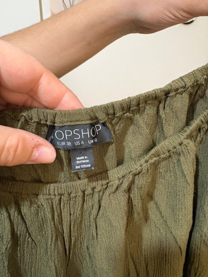 Très belle combi short vert kaki - photo numéro 3