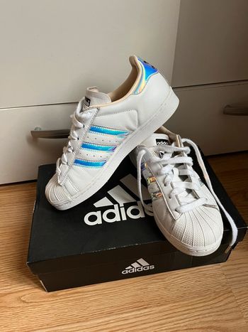 Baskets blanches Adidas Super Star
