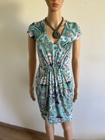 Robe imprimée à manches courtes Morgan taille 36 comme neuve