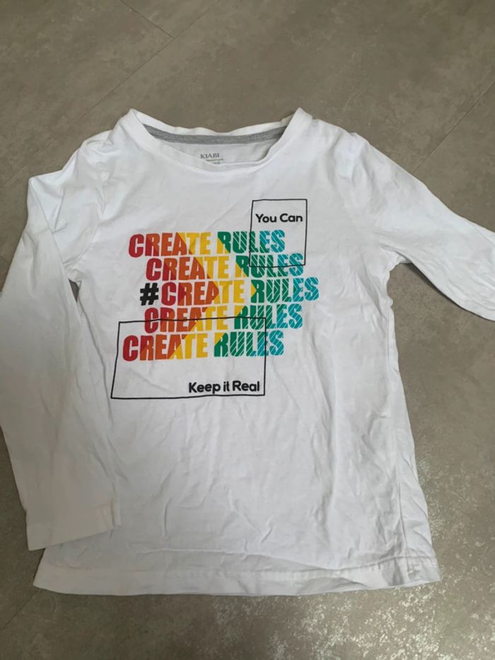 Lot 3 tee shirts ML Kiabi 6 ans - photo numéro 3