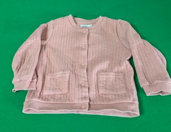 Gilet sweat a pressions fille 3 ans