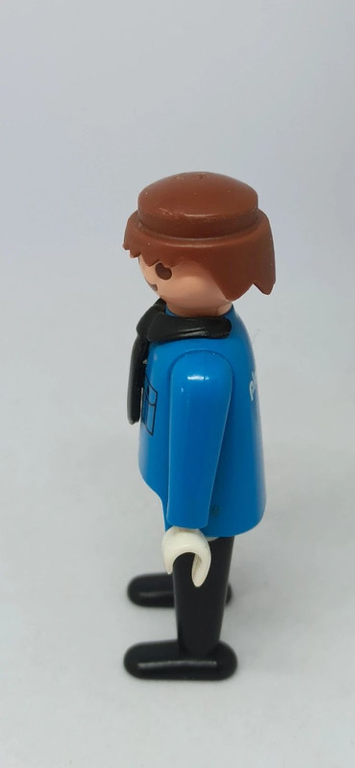 Homme policier vintage avec cravate noir playmobil - photo numéro 4