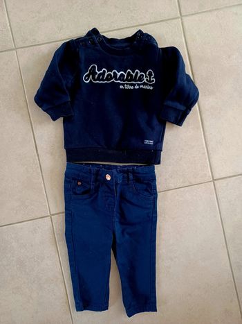 Ensemble marine 6 mois mixte (prix ferme)