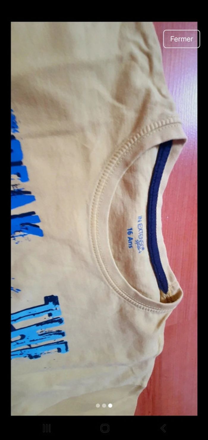 Lot de 2 Tee-shirts imprimés taille 16ans ou s - photo numéro 3