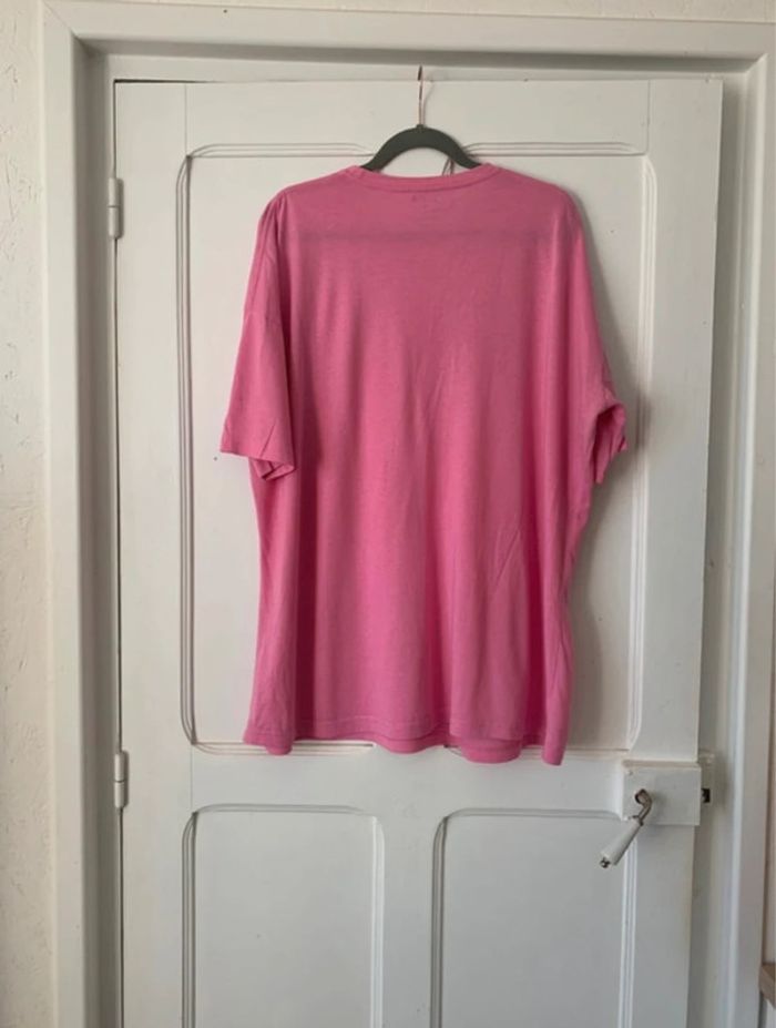 T-shirt Scorpion motif vichy rose/rouge femme - Taille 1XL Shein Curve - photo numéro 2