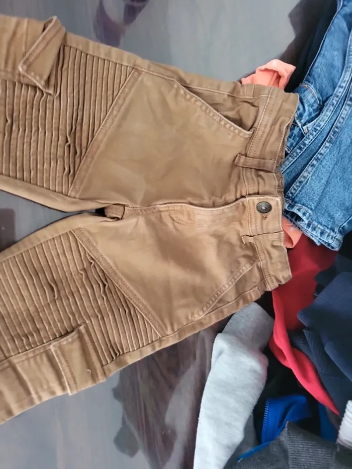 Pantalon beige jean 8 ans kiabi - photo numéro 3