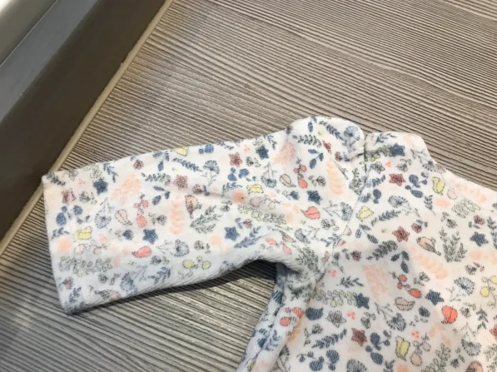 Pyjama fleuri pastel velours fille 3 mois TAO🎀 - photo numéro 6
