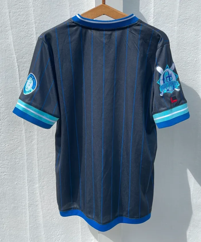 Fubu Baseball Harlem New York city vintage fully embroided jersey Mens M - photo numéro 2