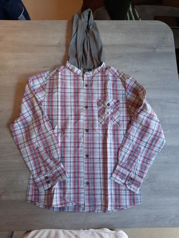 Chemise manches longues à capuche fille 12 ans