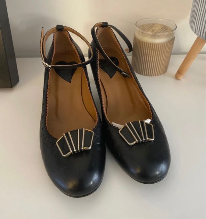 Escarpins cuir femme - photo numéro 4