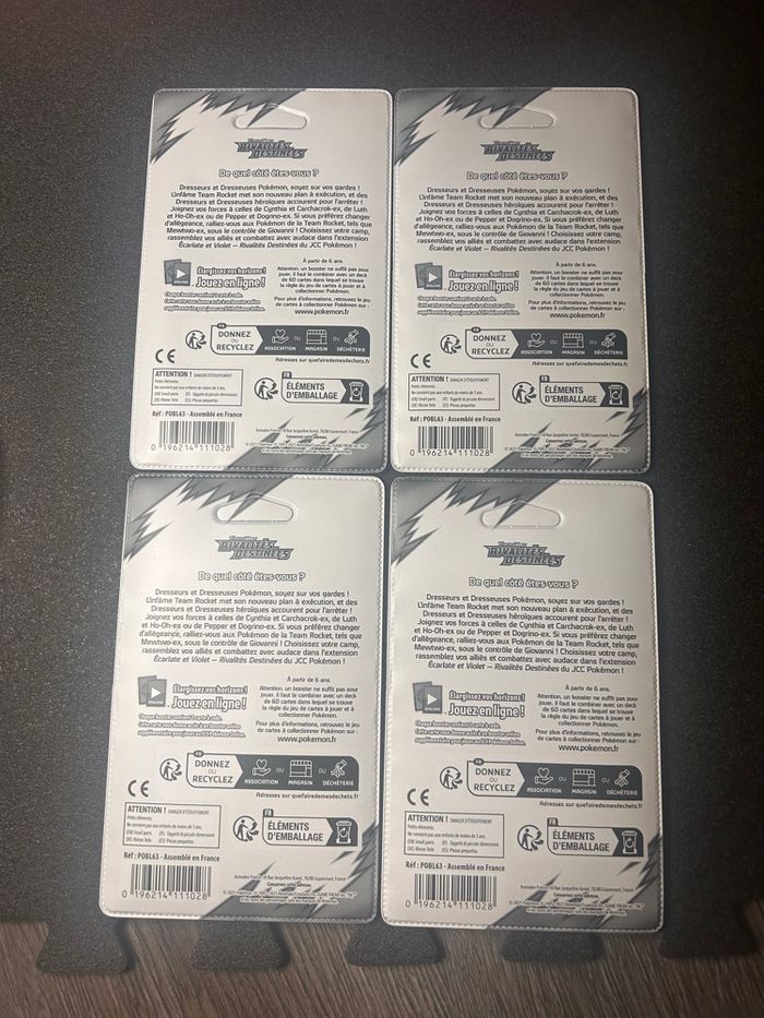 Artset pokémon blister plastique ev10 rivalités destinées neuf avec opercule - photo numéro 2