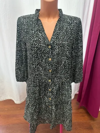 Robe à motif tacheté taille M