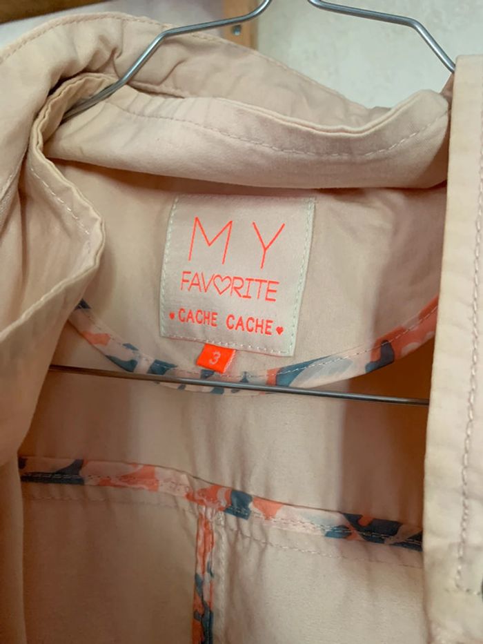 Veste légère rose pale Cache-Cache T3 (M-L) - photo numéro 2