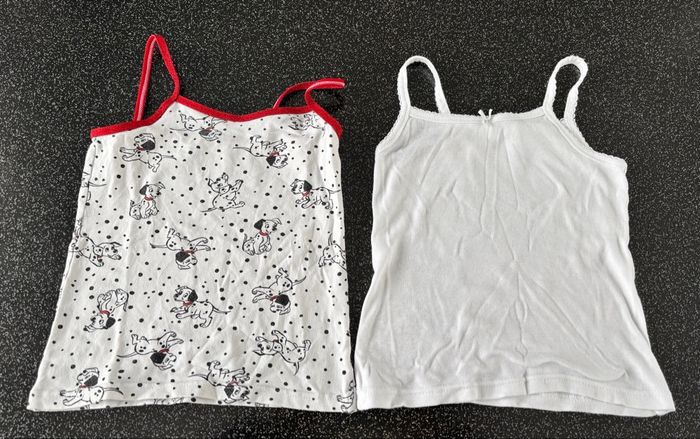 Lot 2 débardeurs sous vêtements fille 6-8ans