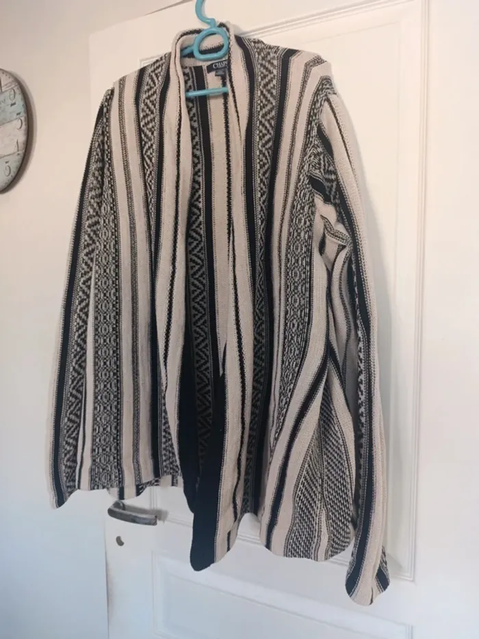 Gilet cardigan chaps 100% coton Taille XL