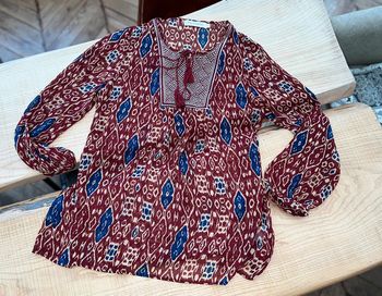 blouse fluide femme taille S M 36 38 40 ky création