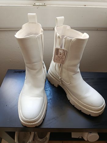 Bottines blanches - pointure 37