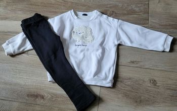 Ensemble pull et legging molletonnés taille 36 mois