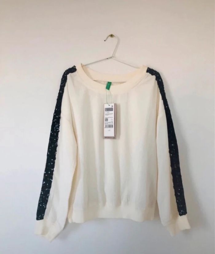Pull léger benetton fille NEUF avec étiquette 6 ans 7 ans - photo numéro 5