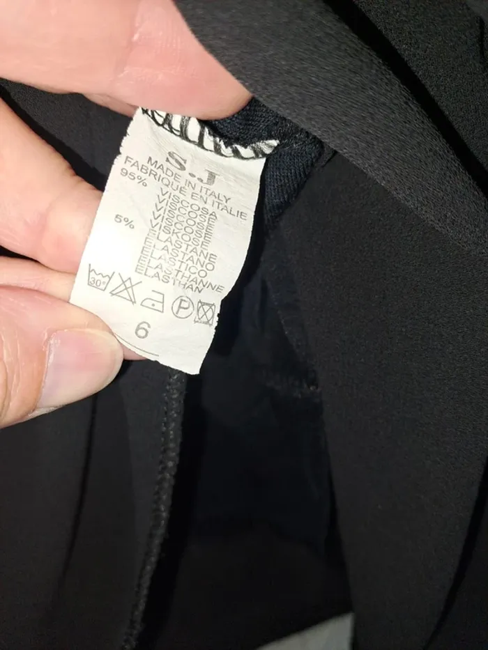 Superbe blouse Made In Italy femme noire fluide comme neuve 40/42 - photo numéro 9