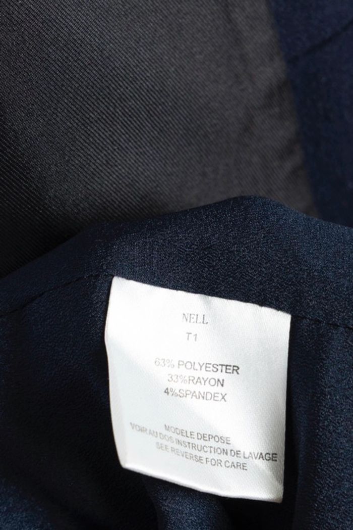 Veste blazer bleu marine Bel Air – Taille S – Pièce unique upcyclée par Tilli Paris - photo numéro 12