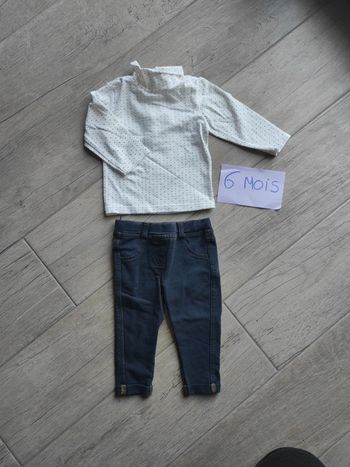 Ensemble fille hiver en 6 mois