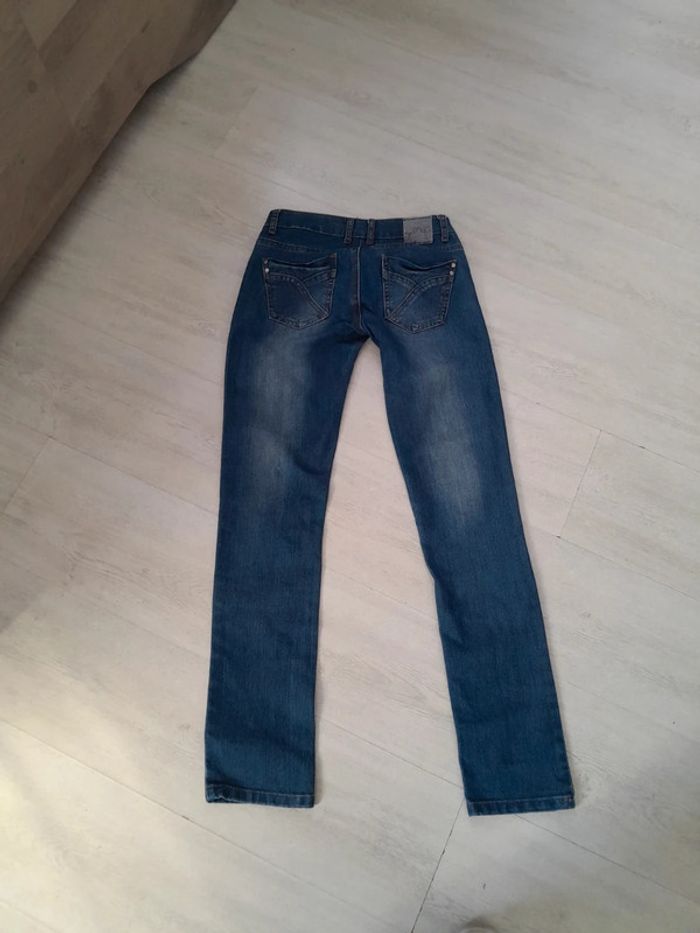 Jean slim taille basse triplix taille 34 - photo numéro 2