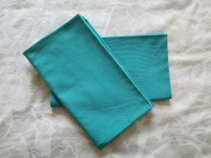 2 taies d'oreiller vertes