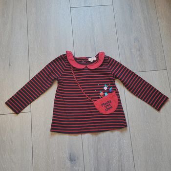 Très joli maillot rouge et noir. Fille 18 mois. Marque Du pareil au même