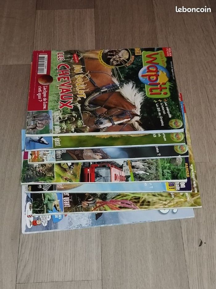 Lot de 7 magazines Wapiti année 2007-08 L023 - photo numéro 5