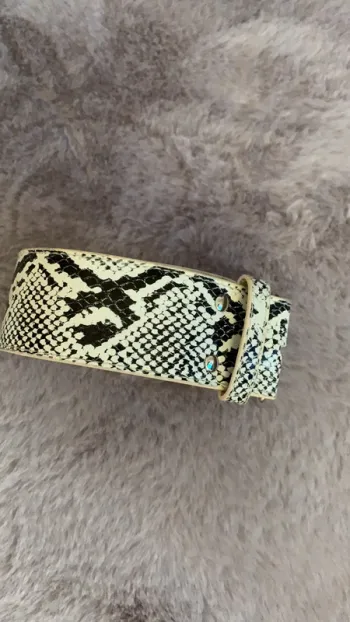 Ceinture femme motif python
