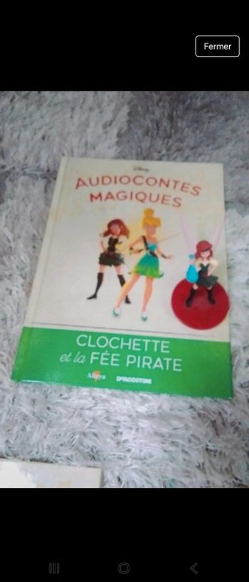 Livre+Figurine 97 fée pirate audioconte magique altaya deagostini disney magic audio conte compte