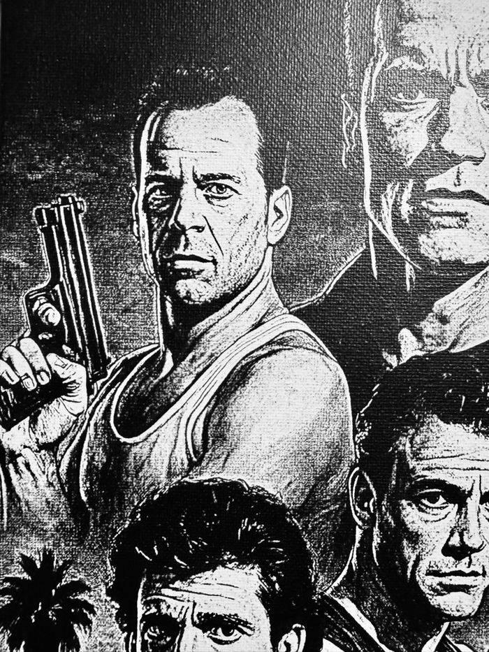 Tableau légendes cinéma action hollywood toile 30x40 cm - photo numéro 7