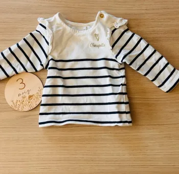 T shirt marinière fille