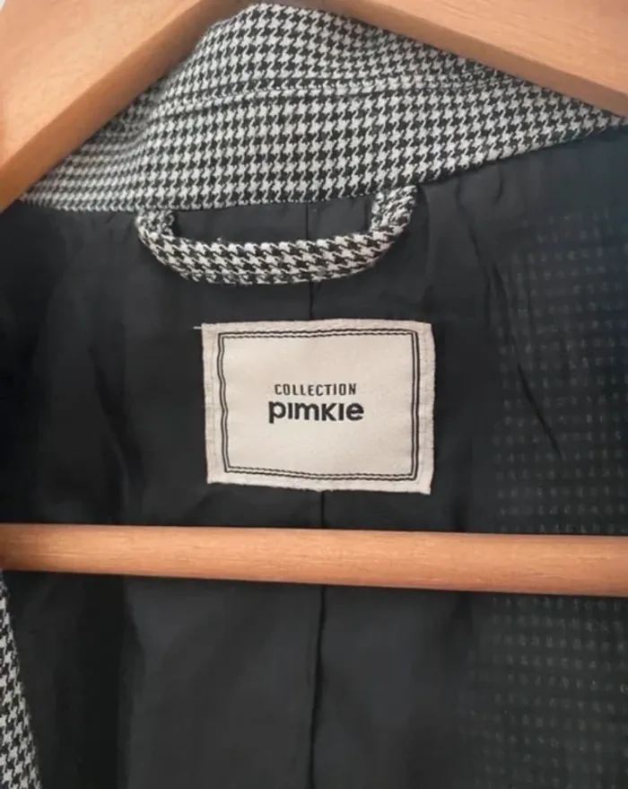 Blazer veste pied de poule gallo vichy - photo numéro 3