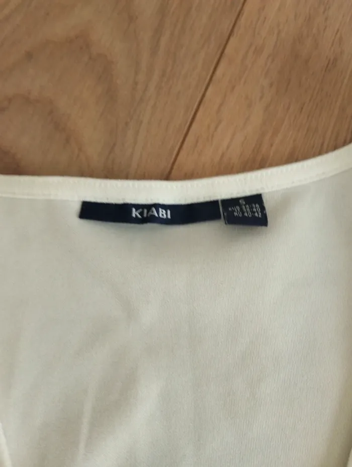Blouse sans manches blanche à perles Kiabi 36 - photo numéro 5