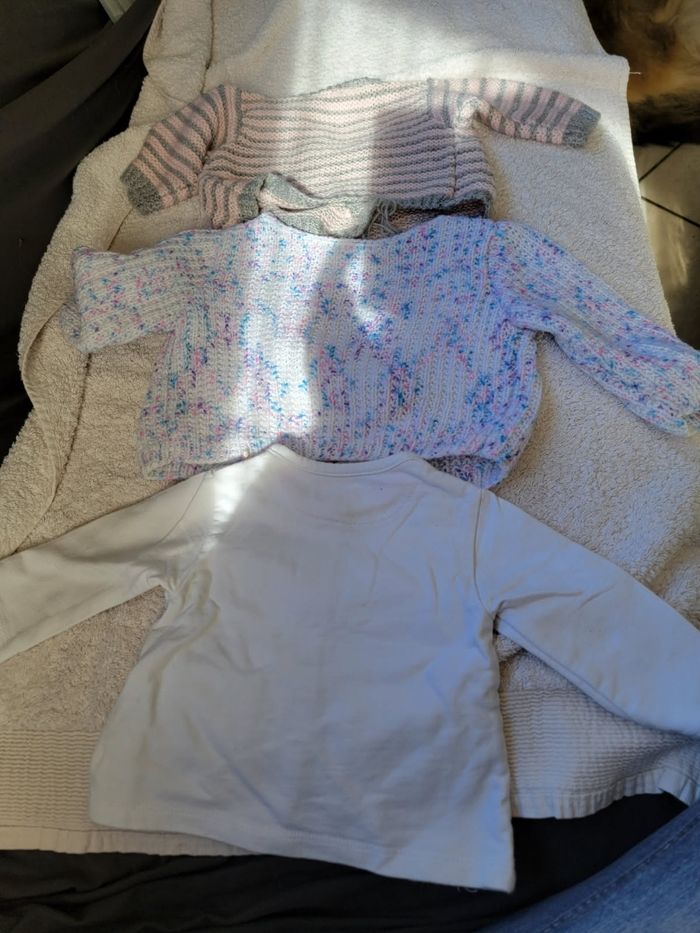 Lot de 3 pulls 3 mois fille - photo numéro 2