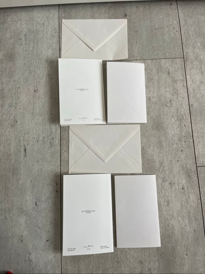 Lot 2 cartes paysage enneigé - photo numéro 4