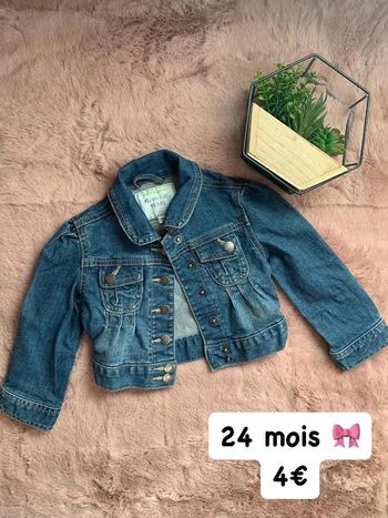 Veste en jean 🎀 24 mois
