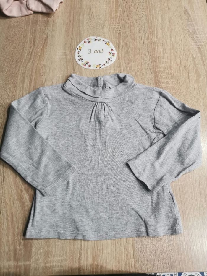 Lot de 4 t-shirts manches longues fille 3 ans vertbaudet - photo numéro 6