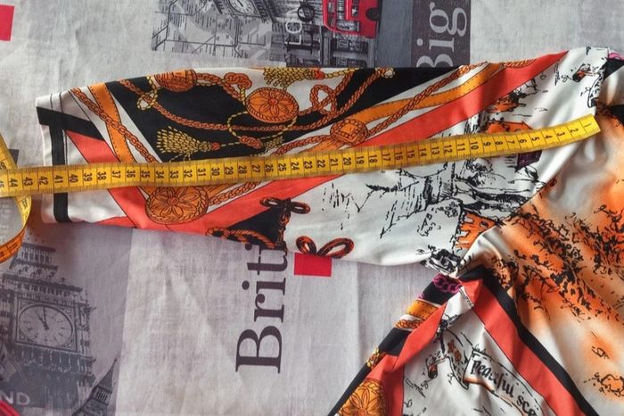 Chemise vintage manches longues femme à motif taille 42 - photo numéro 8